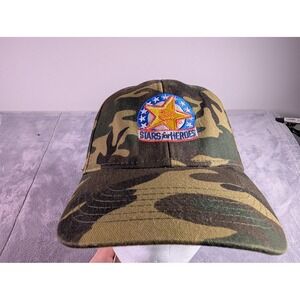 Carl's Jr. Stars for Heroes Camouflage Baseball Cap Hat Adjustable Cotton